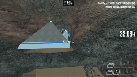 Surfs Up gameplay clip through a rocky cave map