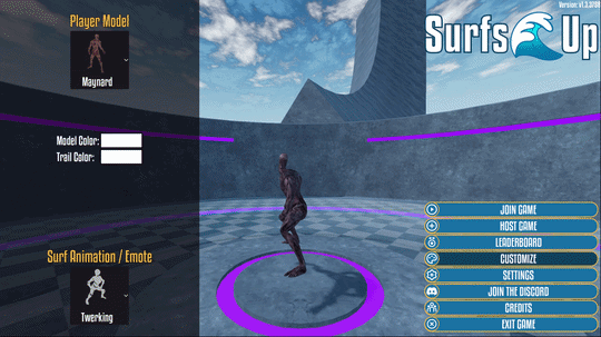 Twerking emote in Surf's Up